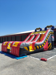 Dual Lane High Voltage Water Slide